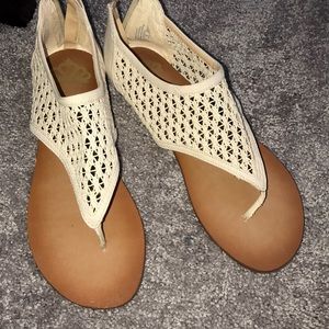 Fergalicous cream colored sandal